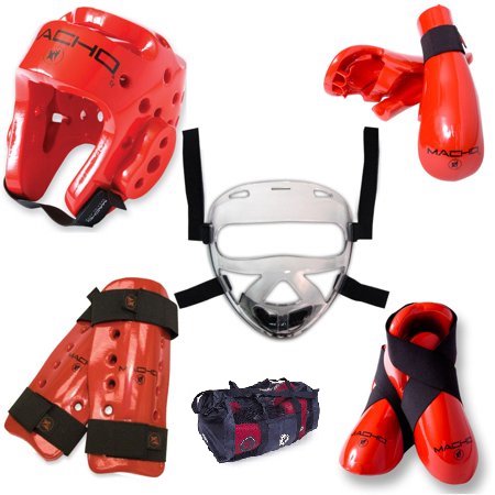 Full set of sparring gear